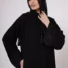 BB-508 Bamboo Silk Abaya with Sleeves