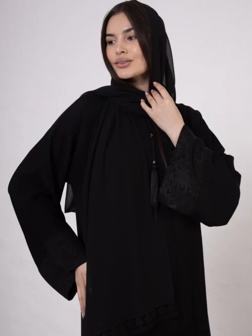 Bamboo Silk Abaya with Sleeves