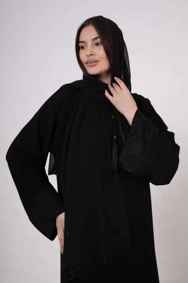 BB-508 Bamboo Silk Abaya with Sleeves