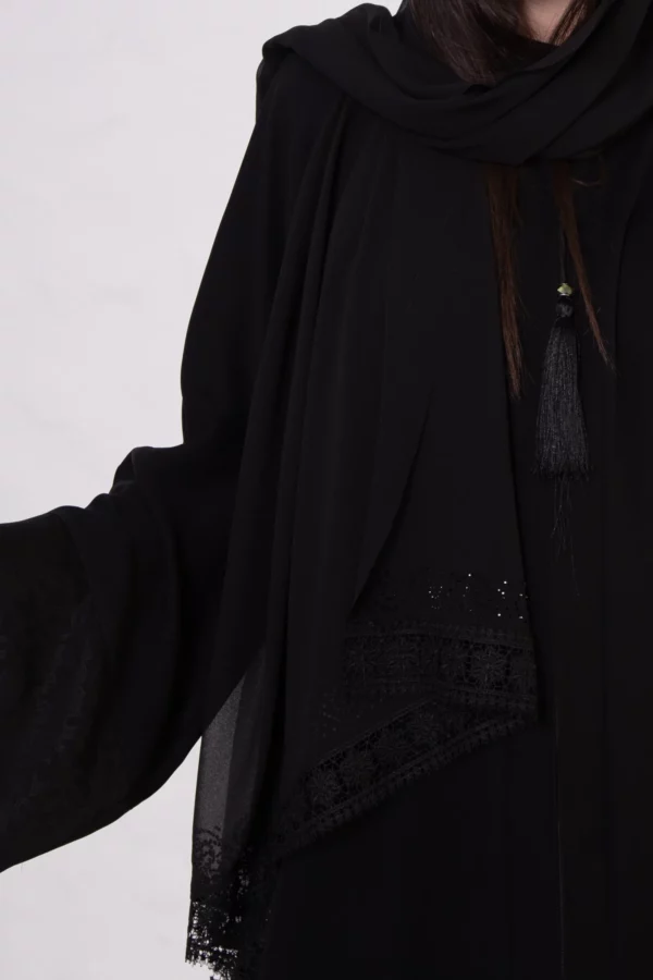 BB-508_4 Bamboo Silk Abaya with Sleeves