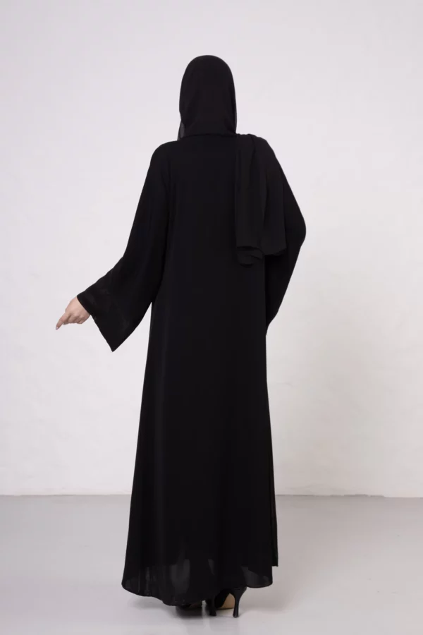BB-508_5 Bamboo Silk Abaya with Sleeves