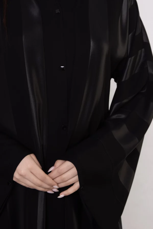 Bold Striped Bamboo Silk Abaya