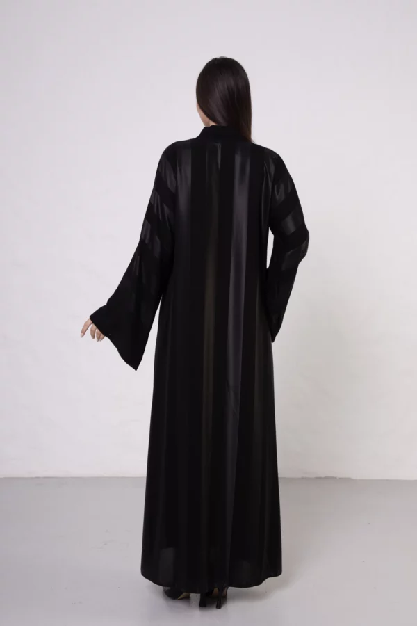 Bold Striped Bamboo Silk Abaya