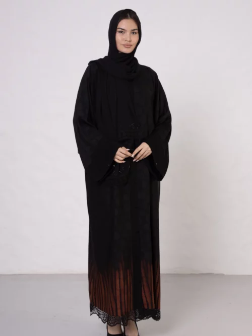 Abaya with Zebra Print