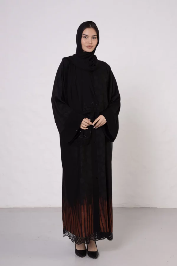 Abaya with Zebra Print