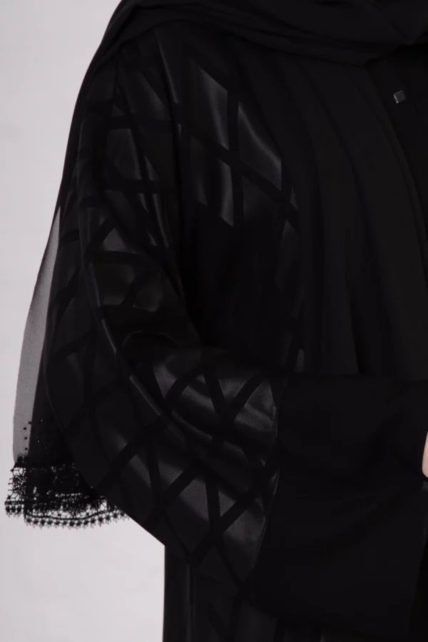 DM-512_5 Diamond Pattern Bamboo Silk Abaya