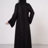 DM-512_6 Diamond Pattern Bamboo Silk Abaya