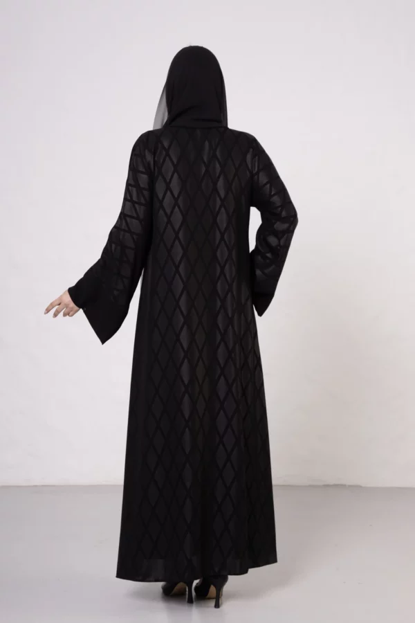 DM-512_6 Diamond Pattern Bamboo Silk Abaya