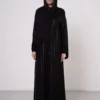 FN-509 Slender Striped Bamboo Silk Abaya