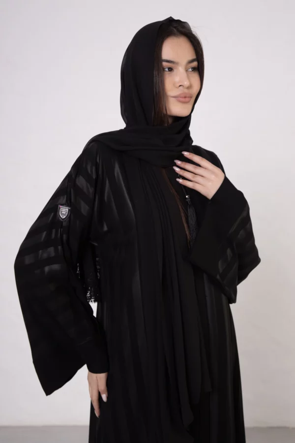 Medium Striped Bamboo Silk Abaya