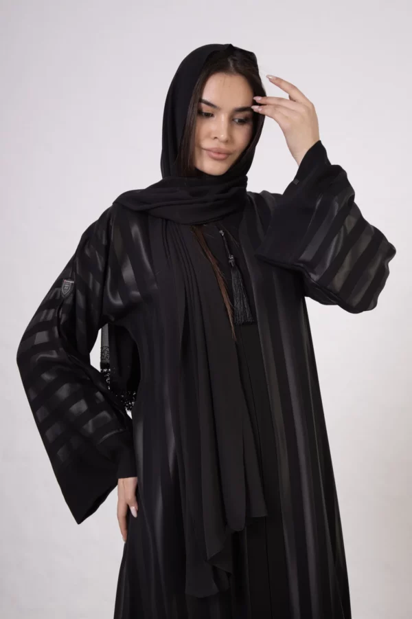 Medium Striped Bamboo Silk Abaya