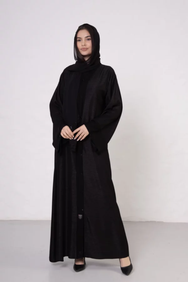 Plain Abaya with Snap Closures