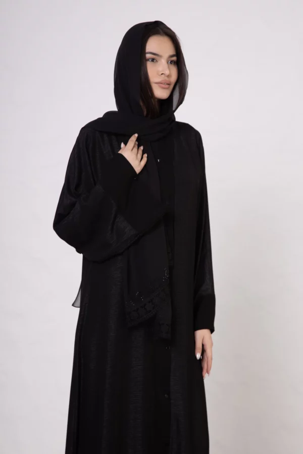 Plain Abaya with Snap Closures
