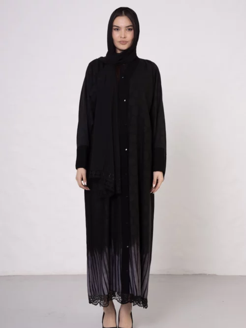 Abaya with Zebra Stripes