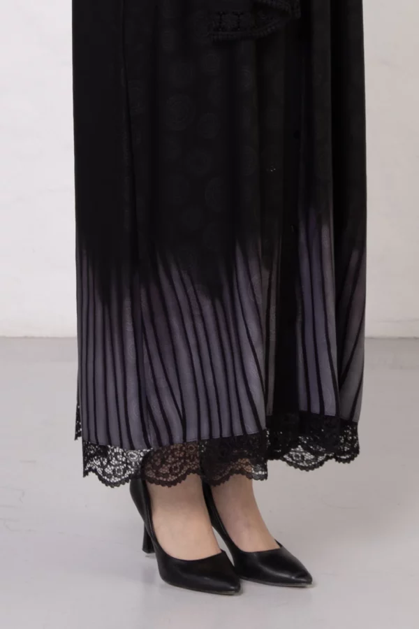 Abaya with Zebra Stripes