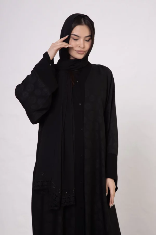 Abaya with Zebra Stripes