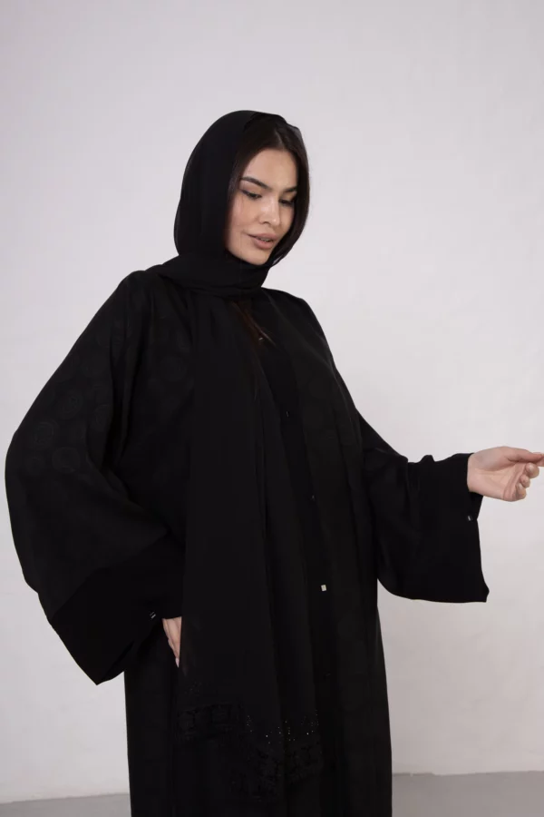 Abaya with Zebra Stripes