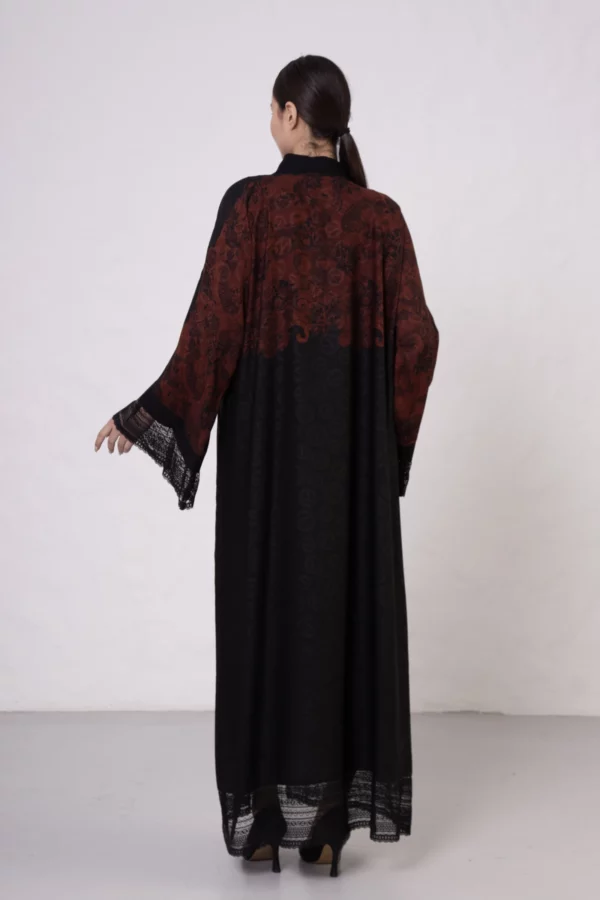 VS-Inspired Tuğra Print Abaya