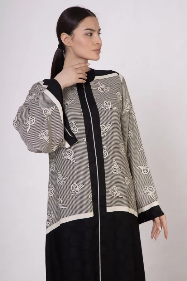 VS-502_3 Floral White Tugra Zipper