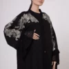 Grey VS-Inspired Tuğra Print Abaya