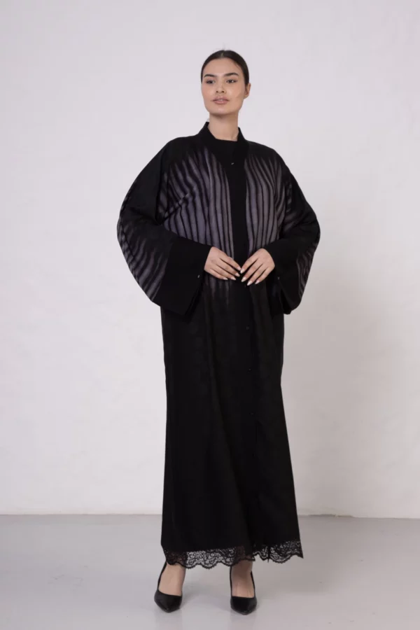 VS-Inspired Print Lilac Abaya